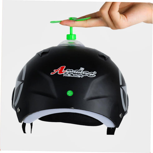 Homoyoyo 10 Pcs Mini Bike Accessories, Trendy Decor for Lovely Helmet, Dragonfly Propeller Suction Decor