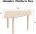 Mini&moe Hamster Platform - Small Animal Play Wooden Heigh Platform for Exercise Wheel Food Bowl Water Bottle and Other