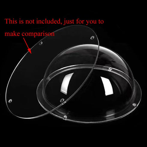 3.15inch Clear Acrylic Replacement Transparent Clear Camera Dome Cover Security Camera Housing Pet Dog Fence Window Skylight Window (ID80mm*H44mm/3.15 * 1.73in)