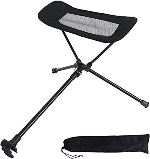 Limecute Universal Camping Chair Foot Rest Ottoman Folding Attachable Leg Rest Recliner Lazy