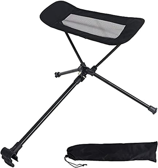 Limecute Universal Camping Chair Foot Rest Ottoman Folding Attachable Leg Rest Recliner Lazy