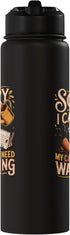 Vegetables Carrots Lover Gifts Sorry I Can't My Carrots Need Watering Gardener Stainless Steel Insulated Water Bottle