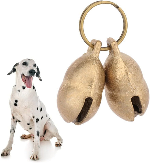 Copper Bell for Small Pet Collar, 0.85 inch Tracker Noise Maker Anti-theft Bell, 4pcs