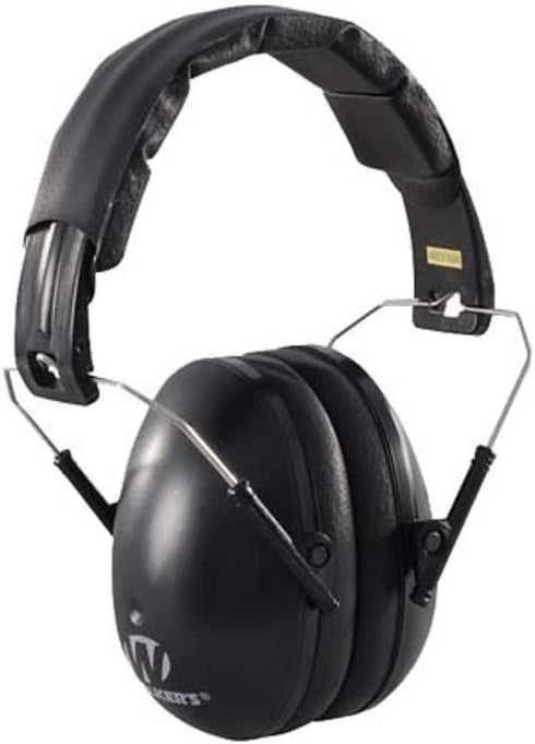 Walker's Youth & Women's Low Profile Folding Padded Headband Earmuffs, Adjustable Hearing Protection