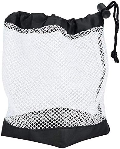 Nylon Mesh Drawstring Ball Bag Pouch for 36 Balls Storage Holder Accessory