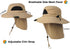 SUN CUBE Wide Brim Sun Hat for Men and Women, Fishing UV Protection, UPF 50+