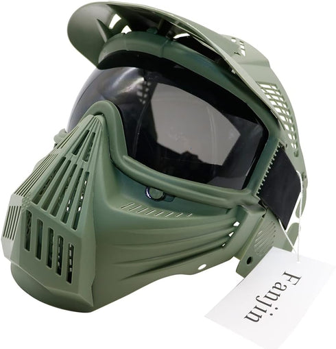 Paintball Mask, Tactical Full Face Gear with Goggles for Outdoor Activities
