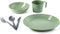 GSI Outdoors Cascadian 1-Person Table Set – Eco-Friendly Sage Color, Includes Mesh Bag