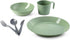 GSI Outdoors Cascadian 1-Person Table Set – Eco-Friendly Sage Color, Includes Mesh Bag