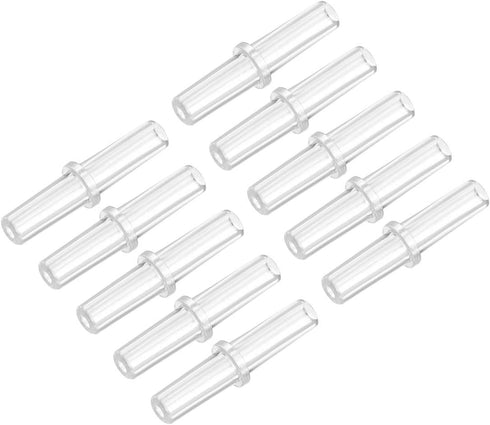 uxcell 20pcs Plastic Inline Tubing Straight Valves, Aquarium Air Valve Connector for 4mm Fish Tank Pond