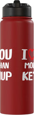 I heart You More than ketchup Thanksgiving I love You more than ketchup Shirt Funny Women Christmas Stainless Steel