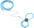 Adjustable Nylon Harness Vest and Leash Set for Pet Dwarf Hamster, Gerbil, Rat, Mouse, Ferret, Chinchilla (Blue)