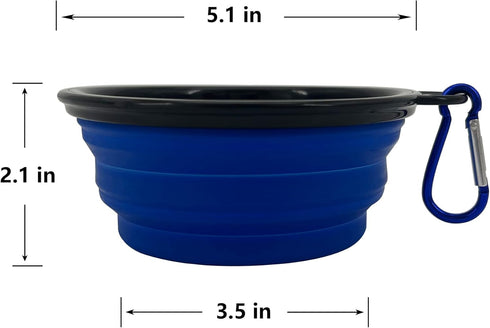 Collapsible Dog Bowl, 10 Pack, Portable and Reusable for Indoor and Outdoor Activities