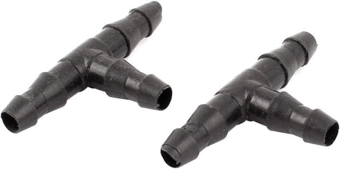 uxcell Plastic Fish Tank 3 Way Tee Adapters Aquarium Air Tubing Connectors 5 Pcs Black