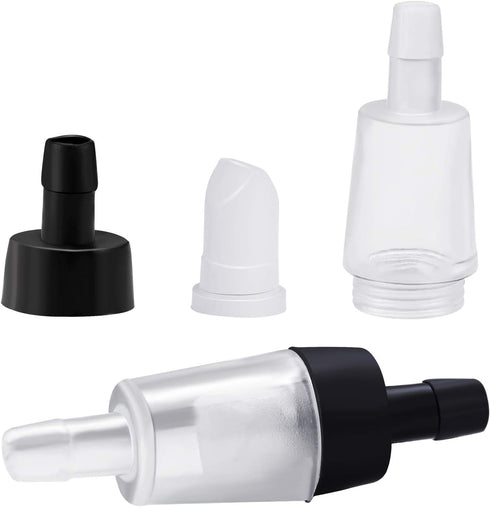 Leinuosen 20 Pack Plastic One Way Non-Return Check Valves for Aquarium Air Pump Accessories, Black