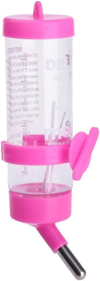 Litewoo Pet Cage Water Bottle - 125-250ML, Easy to Install and Leak Proof, Hanging Dispenser for Small Animals