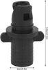 Qiilu Inflatable Pump Adaptor, Black Plastic Kayak Air Valve Connector for Surfboard Inflation