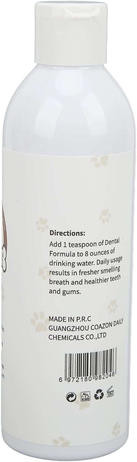 237ML Pet Mouthwash Dogs and Cats Oral Cleansing Water Pet Dental Care Solution for Bad Breath and Tartar