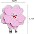 Golf Hat Clip Peach Blossom Ball Markers Hat Clip Magnetic Hat Marker Professional Golf Ball Markers