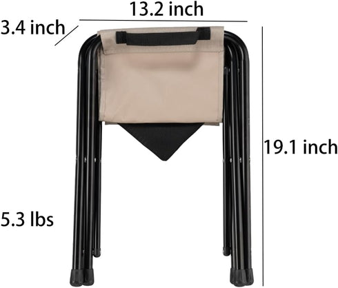 TIYASTUN Backpack Collapsible Stool Folding Stool Portable Stool Double Camping Chair Camping Stool Pop up Stool