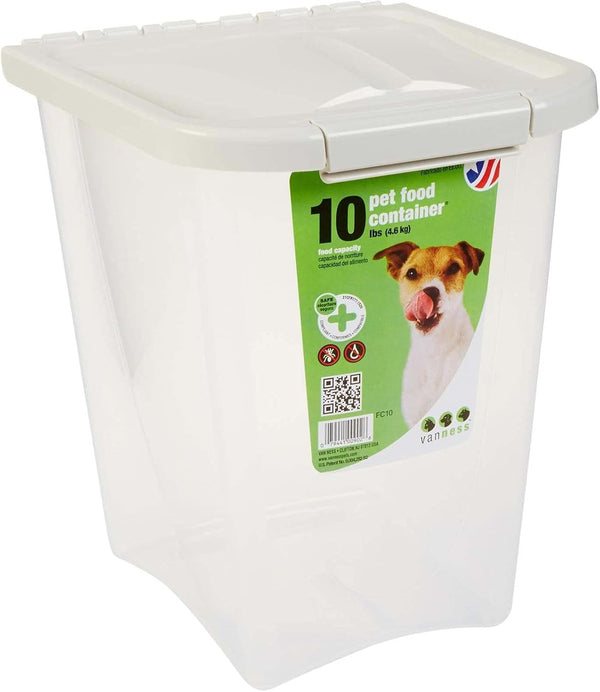 Van Ness 10-Pound Food Container with Fresh-Tite Seal (FC10) - White