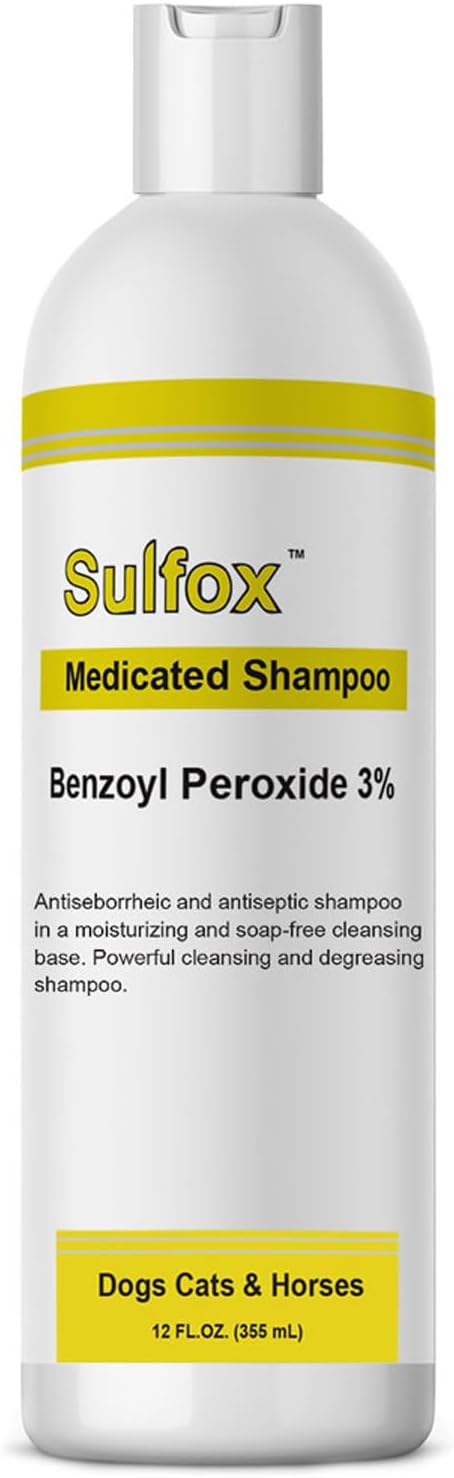 Sulfox Shampoo for Pets - Powerful Cleansing and Degreasing, 12 fl oz