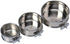 Stainless Steel Coop Cups with Clamp Holder for Dogs - Hanging Bowl, Metal Food Water Feeder for Small Animals