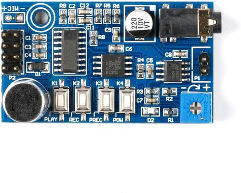 JESSINIE YS-SR1 5V ISD1820 DC Sound Voice Recording Playback Module Sound Recorder Board Loudly Public Voice Playback