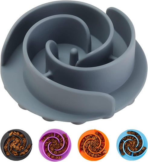 Soft Silicone Slow Feeder Dog Bowls Insert for Small, Medium, and Large Dogs, Compatible with Regular Bowls