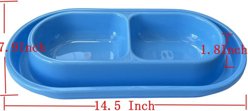 Ant Proof Cat Dish Pet Feeder, 32 Oz Food Water Bowl for Small Medium Dogs and Cats (Pink, M)