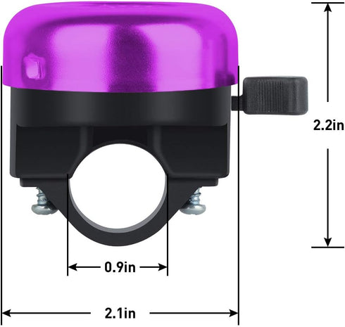 Unicorn Bike Bell for Kids, Adjustable Size Bicycle Bell for Girls, Boys, Women, Men, Clear Sound Horns
