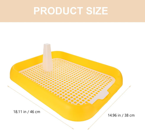 ULTECHNOVO Dog Litter Box Mesh Training Toilet Potty Tray for Puppy and Small Size Dog Indoor Dogs Potty Training Pads
