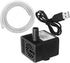 PULACO DC 5V USB Mini Submersible Water Pump with Tubing for Pet Fountain, Aquarium, Pond, Hydroponics