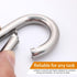 ReNext 4 Pack 2 Inch Stainless Steel 304 Spring Snap Link Hook Carabiner, Set of 4, Not for Climbing