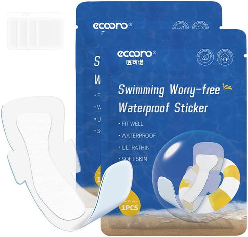 KMXNVB Waterproof Pads for Swimming, Skin Friendly Private Area Protection, Waterproof Private Patches,