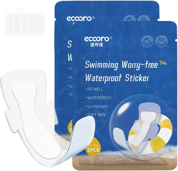 KMXNVB Waterproof Pads for Swimming, Skin Friendly Private Area Protection, Waterproof Private Patches,