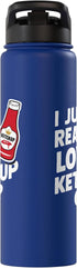 I Just Really Love Ketchup tee I Just Really Love Ketchup OK? Food Lover Heart Stainless Steel Insulated Water Bottle