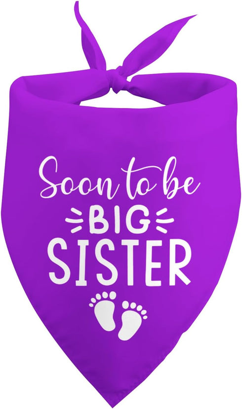 Baby Announcement Dog Bandana Soon to Be Big Sister Dog Bandanas Dog Baby Announcement Dog Bandana Gender Reveal Photo Prop Pet Accessories for Dog Lovers Owner Gift