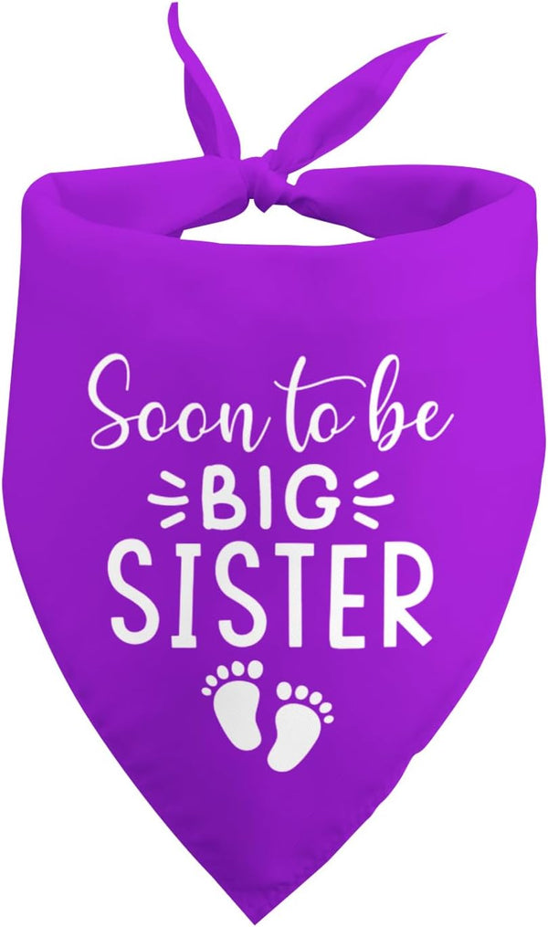 Baby Announcement Dog Bandana Soon to Be Big Sister Dog Bandanas Dog Baby Announcement Dog Bandana Gender Reveal Photo Prop Pet Accessories for Dog Lovers Owner Gift