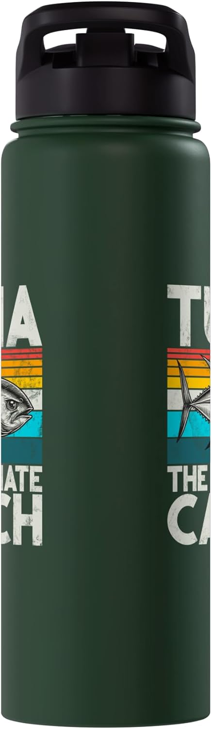 Tuna Fishing Gear Tuna The Ultimate Catch Tuna Fishing Stainless Steel Insulated Water Bottle