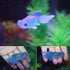 Pssopp Aquarium Fake Fish Decoration, Artificial Blue Goldfish Betta Fish, Small Lifelike Fake Fish Tank Ornaments