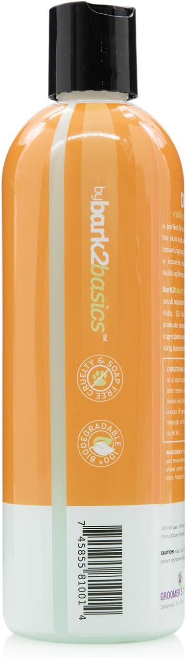 Bark2Basics d-Mat Dog Conditioner - 16 oz, Natural, Multi-Purpose, Eliminates Static, Aids in DeShedding