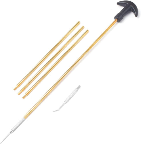 Gun Cleaning Kit for .223/5.56 Rifle, Includes Bore Chamber Brushes, Brass, Jags, Rods & Cleaning Pick
