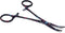 Dog Pet Ear/Nose Hair Puller Grooming Hemostat Locking Forceps, 5.5" Full Serrated Clamps Stainless Steel (Black Multi