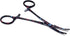 Dog Pet Ear/Nose Hair Puller Grooming Hemostat Locking Forceps, 5.5" Full Serrated Clamps Stainless Steel (Black Multi