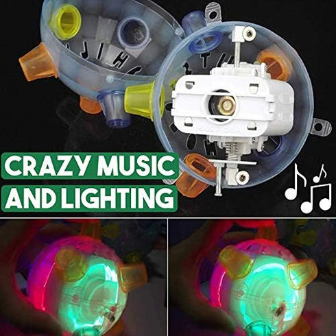 Arinda Jumping Activation Ball for Dogs, Flashing Ball with Light and Sounds, Jumps Automatically