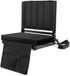 Generic Deluxe Stadium Seat Cushion with Back Support, Black, Portable Folding Chair, Storage