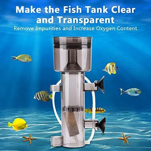 Fdit Aquarium Protein Skimmer Hanging On Pump for Marine Aquarium Internal Water Filter