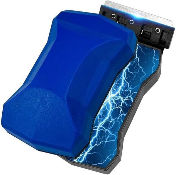 LYCLEAN Magnetic Fish Tank Glass Cleaner, Dual-Blades Algae Scraper Glass Cleaner Scrubber with