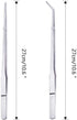 2pcs Stainless Steel Feeding Tongs, Long Tweezers 27cm/10.6 inches for Aquarium Plants